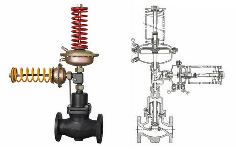 自力式壓力、壓差組合閥結(jié)構(gòu)圖